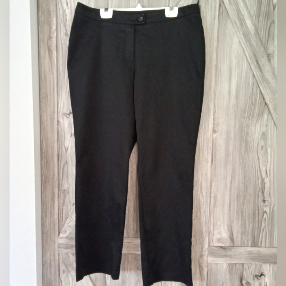 Nygard Collection Stretch Cotton Black Pants 12